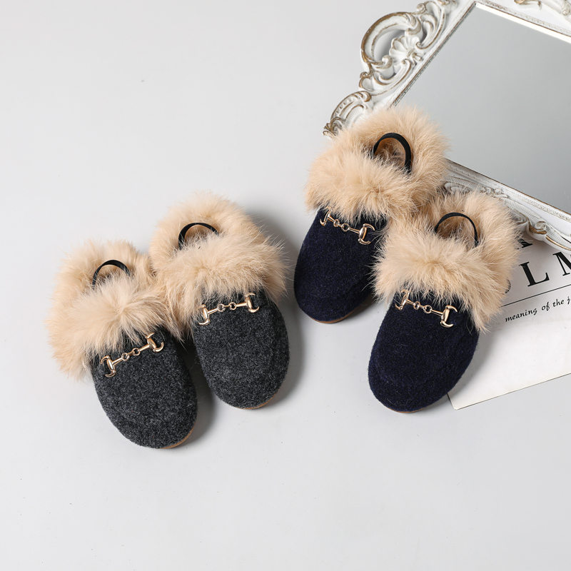 Baby Product Brand - AS New Kids Fur Shoes Children