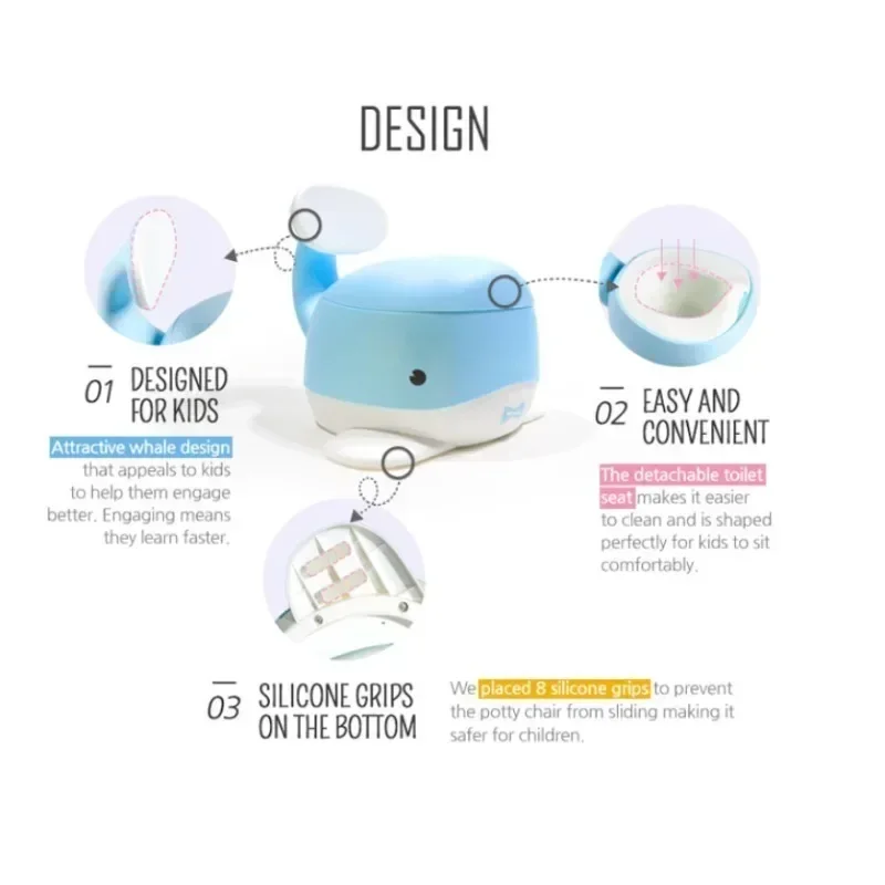 Cute Whale Bunny Child Potty T - đánh giá và giá Toddler Potty Training Seat